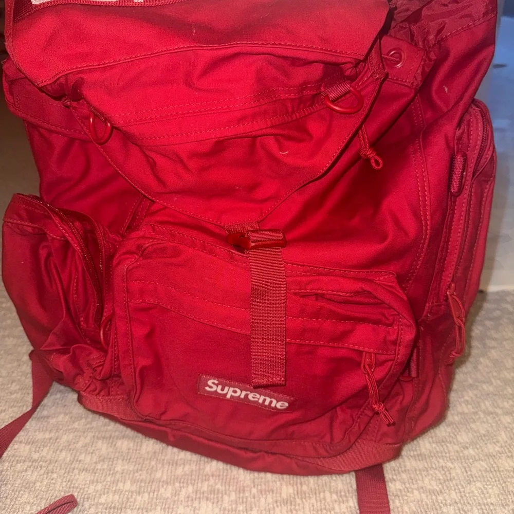 Supreme Bold Red Backpack for Men - Picture 3 of 4